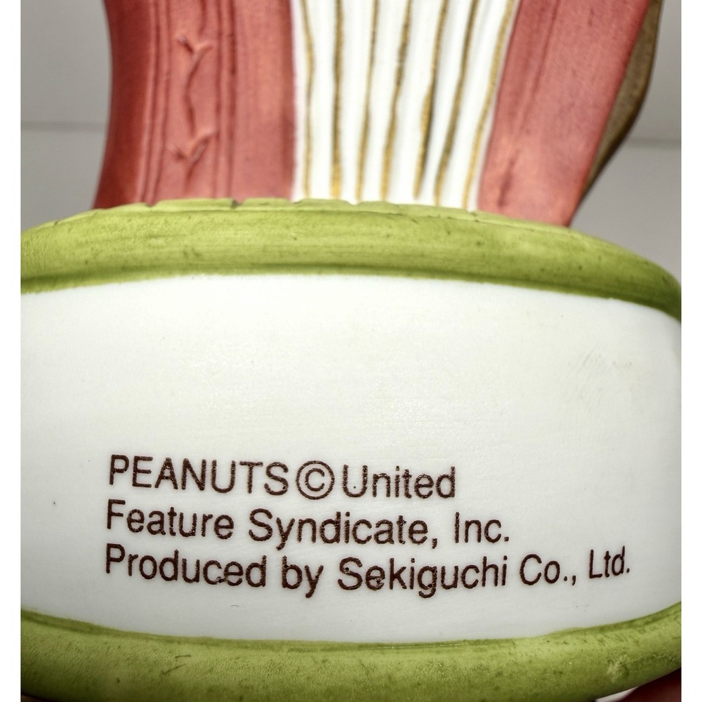 Vintage Sekiguchi PEANUTS Snoopy Japan Music Box Musical Figure Accordion RARE - Picture 13 of 17
